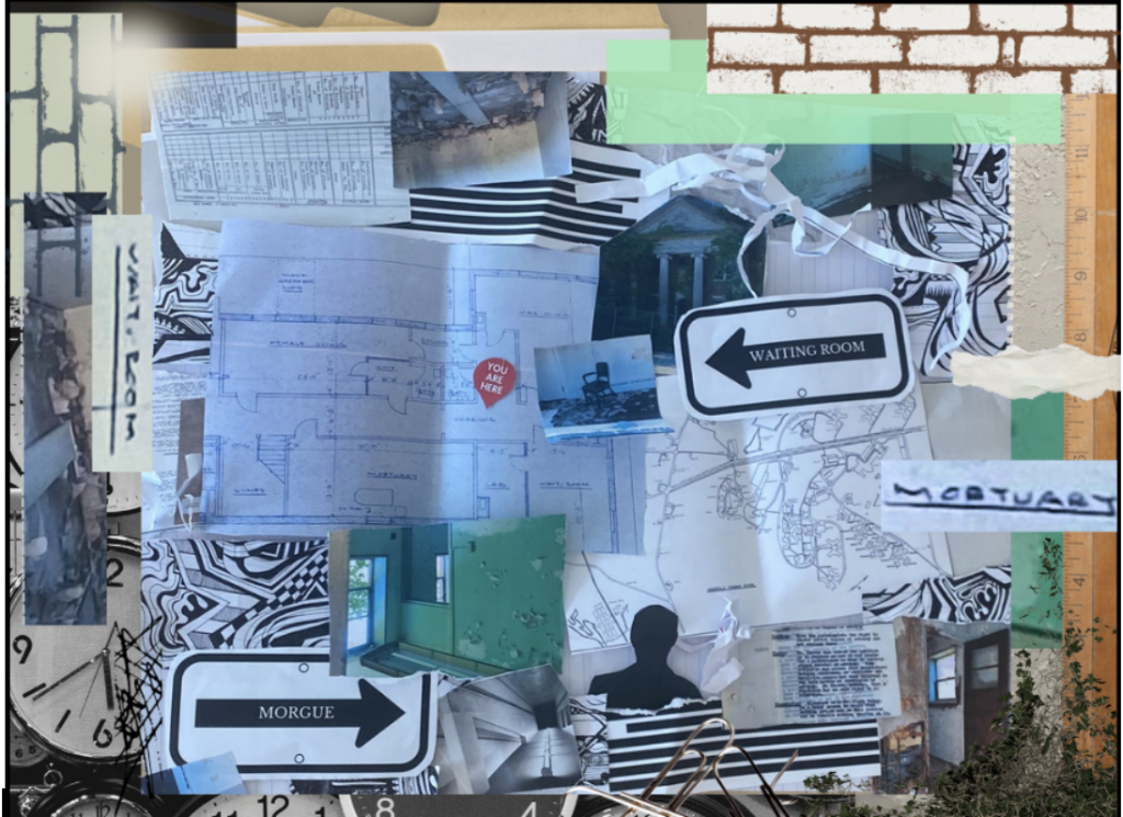 Collage artwork inspired by 'Places of Waiting