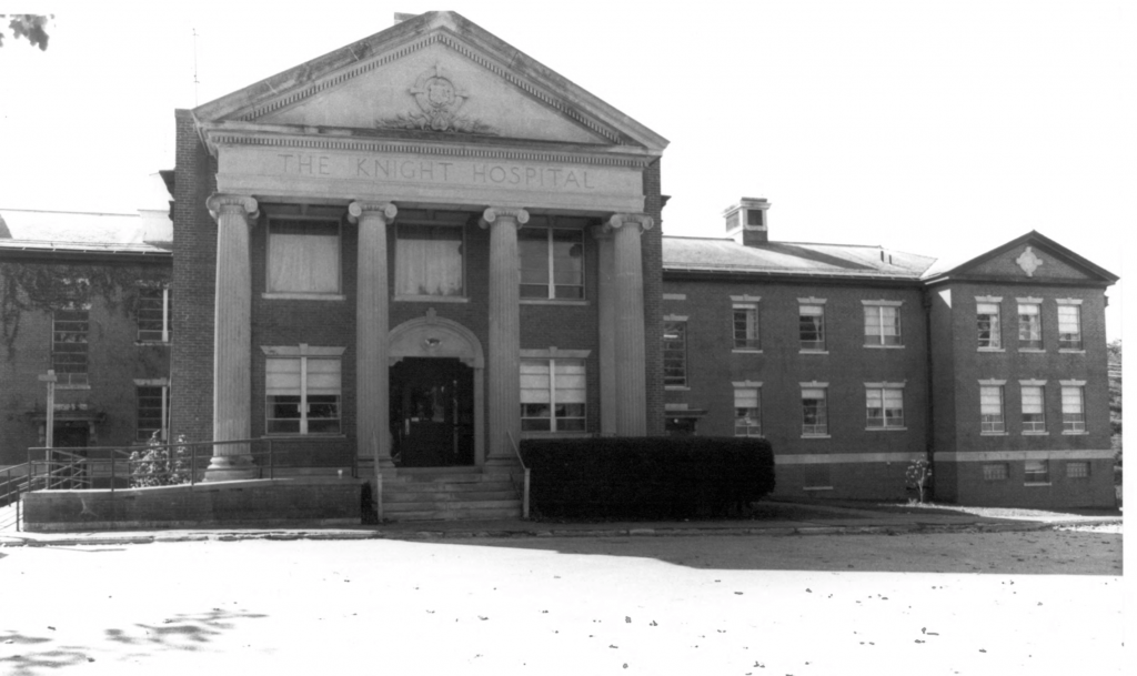 Exterior of Mansfield Training School main building